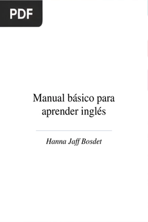 Manual básico para aprender inglés